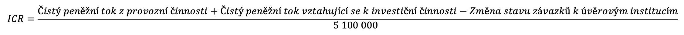 Výpočet ICR